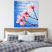 Heer onze God bijbel vers Psalm 90:17 Canvas Afdruk (Insitu (Slaapkamer))