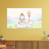 Heer Shiva Canvas Afdruk (Insitu (Woonkamer))