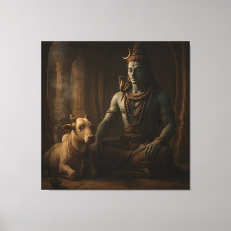 Heer Shiva Canvas Afdruk