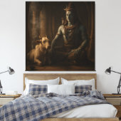 Heer Shiva Canvas Afdruk (Insitu (Slaapkamer))