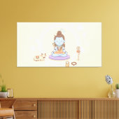 Heer Shiva Canvas Afdruk (Insitu (Woonkamer))