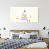 Heer Shiva Canvas Afdruk (Insitu (Slaapkamer))