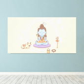 Heer Shiva Canvas Afdruk (Insitu (Houten vloer))