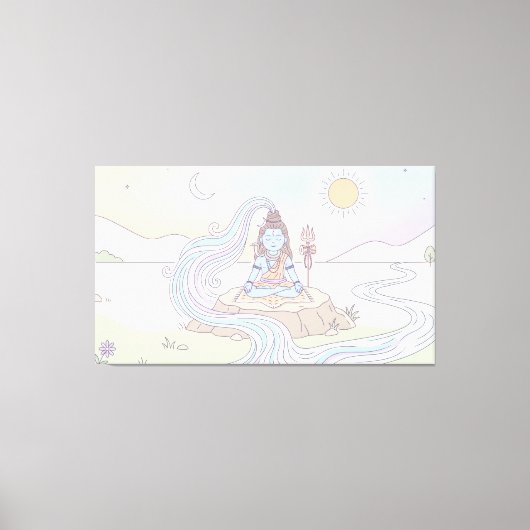 Heer Shiva Canvas Afdruk (Voorkant)