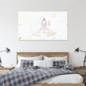 Heer Shiva Canvas Afdruk (Insitu (Slaapkamer))