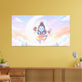 Heer Shiva Canvas Afdruk (Insitu (Woonkamer))