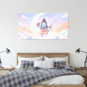 Heer Shiva Canvas Afdruk (Insitu (Slaapkamer))