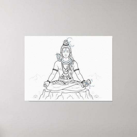 Heer Shiva Canvas Afdruk (Voorkant)