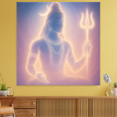 Heer Shiva Canvas Afdruk (Insitu (Woonkamer))