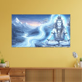 Heer Shiva Canvas Afdruk (Insitu (Woonkamer))