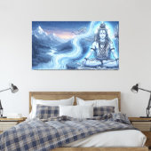 Heer Shiva Canvas Afdruk (Insitu (Slaapkamer))