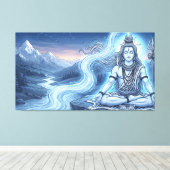 Heer Shiva Canvas Afdruk (Insitu (Houten vloer))