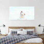 Heer Shiva Canvas Afdruk (Insitu (Slaapkamer))