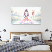Heer Shiva Canvas Afdruk (Insitu (Slaapkamer))