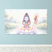 Heer Shiva Canvas Afdruk (Insitu (Houten vloer))