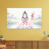 Heer Shiva Canvas Afdruk (Insitu (Woonkamer))