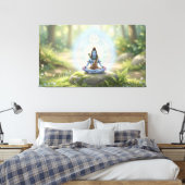 Heer Shiva Canvas Afdruk (Insitu (Slaapkamer))