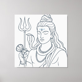 Heer Shiva Canvas Afdruk