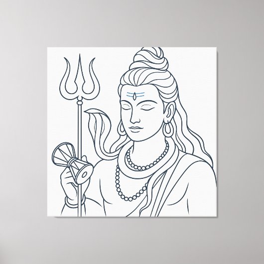 Heer Shiva Canvas Afdruk (Voorkant)