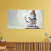 Heer Shiva Canvas Afdruk (Insitu (Woonkamer))