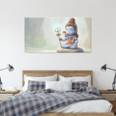Heer Shiva Canvas Afdruk (Insitu (Slaapkamer))