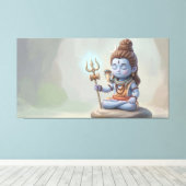 Heer Shiva Canvas Afdruk (Insitu (Houten vloer))
