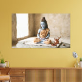 Heer Shiva Canvas Afdruk (Insitu (Woonkamer))