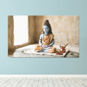 Heer Shiva Canvas Afdruk (Insitu (Houten vloer))