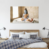 Heer Shiva Canvas Afdruk (Insitu (Slaapkamer))