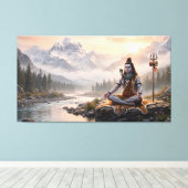 Heer Shiva Canvas Afdruk (Insitu (Houten vloer))
