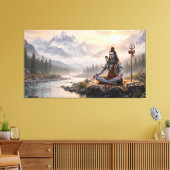 Heer Shiva Canvas Afdruk (Insitu (Woonkamer))