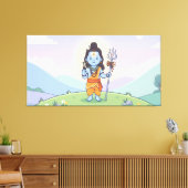 Heer Shiva Canvas Afdruk (Insitu (Woonkamer))