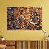 Heer Shiva Canvas Afdruk (Insitu (Woonkamer))