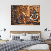 Heer Shiva Canvas Afdruk (Insitu (Slaapkamer))