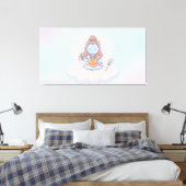 Heer Shiva Canvas Afdruk (Insitu (Slaapkamer))