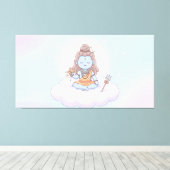 Heer Shiva Canvas Afdruk (Insitu (Houten vloer))