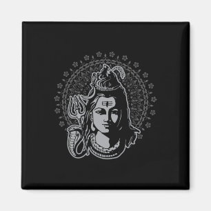 Heer Shiva Hindoe God Mahadeva Drietand Hindoeïsme Magneet
