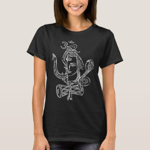 Heer Shiva Hindoe God Spiritueel Yogi Inspirerend T-shirt
