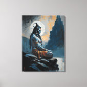 Heer shiva mediteren, housewarming, geschenk, idee canvas afdruk (Voorkant)