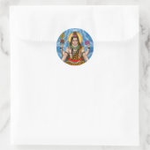 Heer Shiva Ronde Sticker (Tas)