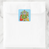 Heer Shiva Vierkante Sticker (Tas)