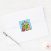 Heer Shiva Vierkante Sticker (Envelop)
