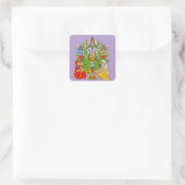 Heer Shiva Vierkante Sticker (Tas)