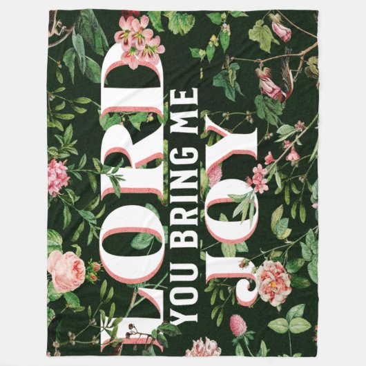 Heer, u brengt mij vreugde Christelijk Fleece Deken (Voorkant)