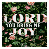 Heer, u brengt mij vreugde Christelijk Perfect Poster (Voorkant)