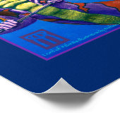 Heer van Atlantis op blauwdruk Poster (Hoek)