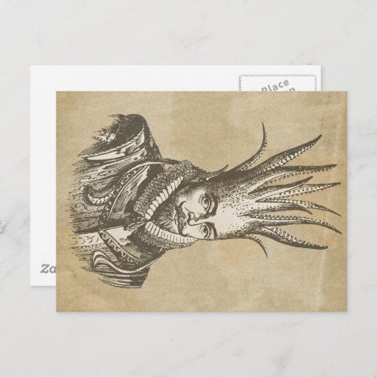 "Heer van de diepte" Briefkaart (Voorkant / Achterkant)