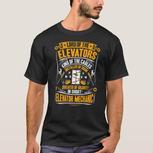 Heer van de liftairs t-shirt (Voorkant)