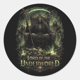 Heer van de Onderwereld Ronde Sticker