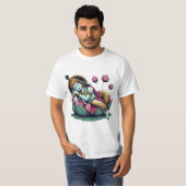 Heer Vishnu Rust op de Lotus: Symbool van Kosmisch T-shirt (Voorkant volledig)